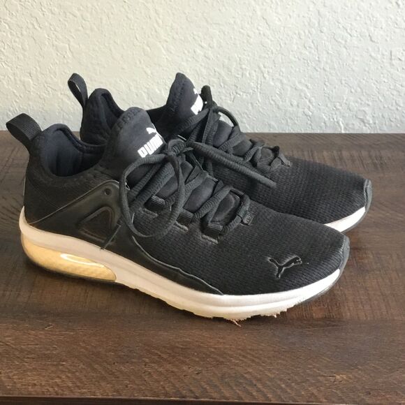 Puma running shoes lace up black and white soft foam optimal comfort Size 6 - Picture 5 of 6